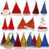 Decoración navideña bar ktv pequeño regalo sombrero de Navidad astas de dibujos animados sombrero de Papá Noel sombrero de Navidad luminoso