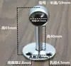 Suporte de flange de aço inoxidável sólido espessado, suporte de tubo redondo para pendurar roupas em guarda-roupa, suporte de cortina de chuveiro, suporte de toalheiro de banheiro