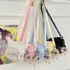 Bolsa Ita Transparente da Moda para Meninas, Bolsa de Ombro Transversal de Pequena Capacidade, Porta-Celular Casual Versátil para Mulheres