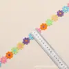 Versão coreana de pulseira de renda com margarida pequena florzinha colorida, colar, faixa de cabelo, acessórios de cabelo, roupas infantis, roupas de renda multicoloridas