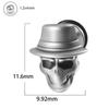 Aretes de Personalidad de Calavera de Acero Transfronterizo Hip Hop Punk Acero Inoxidable Aretes Multiforma Cadena Larga Rosca Externa