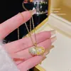 Colar de Aço Titânio Estilo Coreano, Pingente de Design Versátil de Nicho de Luxo Leve, Corrente Clavicular Temperamento de Verão, Acessórios que Não Desbotam para Mulheres