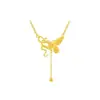 Colar de Cobra e Borboleta Banhado a Ouro para Mulheres, Exquisito Novo Estilo Chinês Retro Borboleta de Imitação de Ouro com Franja Versátil Corrente para Clavícula Atacado