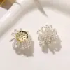Aretes de Flor de Racimo con Perlas Estilo Coreano Inspirados en Fuegos Artificiales, Lujo Ligero, DIY, Accesorios para Orejas, Pinzas para Cabello, Accesorios para Zapatos y Sombreros