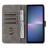 Adecuado para Sony Xperia 5 V funda de cuero para teléfono móvil Sony 5 V funda protectora con succión magnética para tarjeta funda con cordón