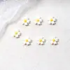 Nuevas Joyas para Uñas Plumeria Diamante de Resina Estéreo Flor de Cinco Pétalos Accesorios de Uña Portátiles Accesorios DIY para Funda de Teléfono