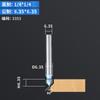 Fresadora para carpintería Huhao con cortador en V de 90 grados, cabezal de corte para ranurado de placas de aluminio y plástico, cortador de fondo redondo plegable integrado en la pared