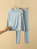 Pijama Infantil de Modal Primavera e Outono Conjunto de Roupa Íntima Fina para Meninos Mais Velhos Roupa de Casa Conjunto de Roupa Íntima Térmica para Meninos