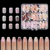 Especial transfronteiriço para unhas de cores misturadas unhas francesas usando unhas remendo nude rosa francês armadura pré-fabricada Coringa atacado