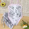 Traje de baño de dos piezas para mujer estilo europeo y americano 2026, nuevo, con estampado fresco, en stock, venta al por mayor directamente del fabricante