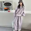 Conjunto de Sudadera Ropa de Otoño para Niñas 2026 Nuevo Estilo Niños Medianos y Grandes Ropa de Otoño para Niños Niña Casual Deportivo Conjunto de Tres Piezas
