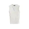 Elegante Chaleco de Punto sin Mangas con Cuello en V Cruzado para Mujer, Verano Puro Deseo Chica Caliente Top de Nicho Único de Gama Alta, Estilo Ins