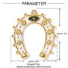 Herradura Grande Europea y Americana Colgante DIY de Acero Inoxidable Colgante de Joyería para Mujer Corazón Cruz Fátima