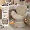 Tocador minimalista moderno, taburete de tocador para dormitorio, tocador de lujo ligero, silla de manicura para salón de belleza, silla con respaldo, mesa y sillas de comedor