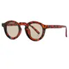 Nuevas gafas de sol retro redondas de montura pequeña, gafas de sol de moda estilo callejero, gafas de sol de moda transfronterizas con protección UV para hombre
