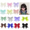 Amazon Color Sólido Hecho a Mano Satín Colorido Pinza para el Pelo de Lazo Cola de Golondrina Clip Superior para Niños Poliéster Niñas Estilo Coreano Accesorios para el Cabello