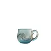 Taza de Vidrio Marino Nuevo de Onda Transfronteriza Taza de Taza de Onda Oceánica Taza de Café Adornos de Resina de Alto Valor