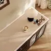 Tapete de Mesa Estilo Vintage para Aparador de Jantar, À Prova d'Água, À Prova de Óleo, Não Precisa Lavar, Luxo Leve, Sensação de Alto Padrão, Tapete para Bancada, Gabinete de Sapatos para Entrada, Tapete para Gabinete de TV