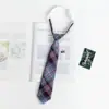 Corbata JK, uniforme japonés femenino, uniforme escolar de estilo universitario, corbata DK, accesorios para camisa a cuadros masculinos, pajarita pequeña para mujer.