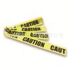 En stock PRECAUCIÓN fondo amarillo cinta de advertencia negra 10 metros de largo material PE cinta de advertencia decorativa de Halloween cinta de advertencia