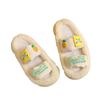 Pantuflas de algodón para mujer Sponge Baby transpirables lindas para interior hogar antideslizantes cálidas suela suave pantuflas peludas otoño e invierno