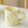 Selección estricta taza de cerámica con flor en relieve Taza de café con diseño de Amor de Chica taza sencilla regalo taza para beber