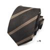 Camisa de traje de negocios casual para cuello blanco, personalizada, rayada floral, creativa, profesional, de anacardo, corbata de 7 cm para hombre