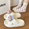 Lindas Pantuflas Shirley de Tira Cruzada con Suelas Suaves para Uso en Interiores en Casa, Chanclas Antideslizantes para Niñas, Sandalias de Verano para Exteriores y Playa