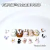 Accesorios de Aleación con Orejas de Conejo para Uñas, Lazo, Chica Conejo, Perla, Aleación, Decoraciones 3D para Uñas