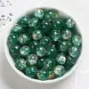 Lentejuelas Doradas Brillo Cuentas Redondas Resina Ópalo Cuentas Redondas Hecho a Mano DIY Joyería Cadena de Teléfono Móvil Pendientes de Cuenta Accesorios