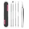 Aguja para Acné de Acero Inoxidable en Stock del Fabricante, Pinza para Acné, Pinza para Células, Pinza para Puntos Negros, Set de Agujas para Acné, Set de Herramientas para Extracción de Granos