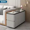 Armário Lateral para Sofá de Sala de Estar, Aparador com Sensação de Luxo Leve e de Alta Qualidade, 30cm de Largura, Armário Lateral Ultra-Estreito Pequeno, Mesa Lateral Moderna Simples