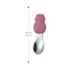 Cuchara de Mango Corto de Acero Inoxidable Cuchara para Bebé Aprendiendo a Comer Vajilla para Bebé Juego de Tenedor y Cuchara para Suplemento Alimenticio