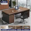 Mesa de escritório simples, mesa executiva, mesa de computador, estação de trabalho de escritório comercial de alta qualidade, conjunto de mesa e cadeira para duas pessoas