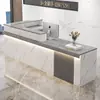 Caja registradora minimalista moderno salón de belleza tienda mostrador de bar tienda de ropa mesa de bar tienda pequeña empresa recepción escritorio de recepción