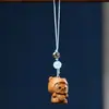 Creativo Palo de Rosa de Indonesia Sándalo Verde Sándalo Barbie Talla de Sándalo Bebé Dinosaurio Bolso Cadena para Teléfono Móvil Llavero Colgante