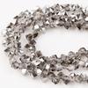 Venta al por mayor accesorios de joyería hechos a mano DIY Cristal cuentas sueltas chapado de alta temperatura agujero lateral cuentas cuadradas cuentas para pulsera accesorios para el cabello