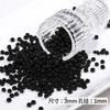 Série preta Contas de arroz de vidro de cores mistas Contas artesanais faça você mesmo Material de joalheria Pulseira Brincos Colar Acessórios