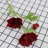 Venta al por mayor de fábrica flores artificiales narcisos triángulo tela de lana belleza iceberg narcisos boda salón de bodas ramo falso