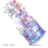 Arte de Uñas Transfronterizo Lentejuelas Corazón de Durazno 24 Colores Lentejuelas Láser Polvo Escarlata Rojo Púrpura Estrellas Pentagonales Lentejuelas con Forma de Mariposa
