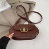 Bolso popular para damas de este año 2024 nueva moda sensación de alta gama retro bolso de mano esmerilado otoño bandolera pequeño bolso redondo