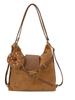 Mochila Grande de Color Block de Moda de Nicho para Mujer 2026 Nueva Bolso de Hombro Casual Bolso Retro para Salidas y Viajes