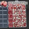 Grade 24 Pedraria Vermelha de Fundo Plano Tendência Nova Gota d'Água Irregular Pedraria para Nail Art Popular Decorações Vermelhas para Unhas