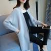 Suéter Casual de Estilo Japonés con Manga de Murciélago para Mujer Ropa Exterior 2025 Otoño Nuevo Estilo Coreano Suelto Cárdigan Tejido de Largo Medio