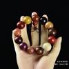 Pulseras de sándalo con cuentas de tesoro múltiple sándalo rojo cuentas de pera hombres caoba texto pulsera de juego cuentas mujeres 108 joyería multimaterial