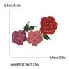 Joias da moda coreana mais vendidas broche criativo de flor com strass all-match temperamento feminino acessórios de pino de gola para roupas