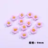 Accesorios de flor de cinco pétalos carnosos tridimensionales joyería para uñas de resina venta al por mayor flores de color claro materiales para accesorios de bricolaje