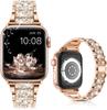 Adecuado para Apple Tres Perlas S Incrustado de Diamantes Aleación de Zinc Correa de Reloj Universal Applewatch11-1 para Todas las Series, Exclusivamente para Ventas Transfronterizas