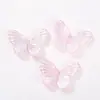 Color Mágico Láser Mariposa 3D Colorida Acrílico con Cuentas Accesorios para el Cabello Funda de Teléfono Pegamento de Crema Accesorios Hechos a Mano DIY