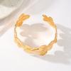 1 Pulsera de Verano Dulce de Moda con Envoltura de Metal, Flor Abierta Ajustable para Mujer, Anillo de Brazo para Usar en Vacaciones